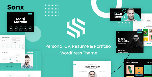 Sonx - Personal Resume and Portfolio WordPress Theme