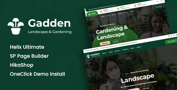Gadden - Joomla 5 Garden & Landscaping Template