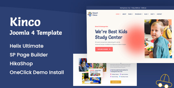Kinco - Joomla 5 Day Care & Kindergarten Template