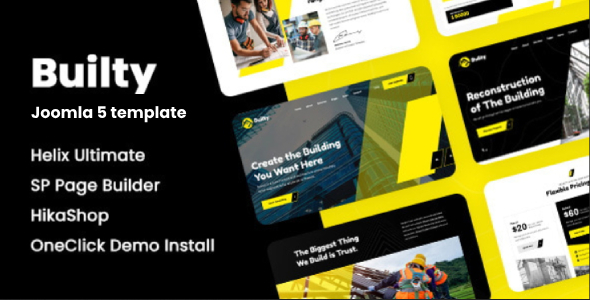 Builty - Joomla 5 Industrial and Building Construction Template
