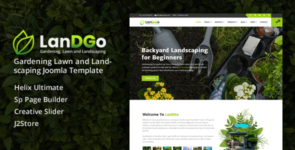 LanDGo - Joomla 5 Gardening Lawn and Landscaping Template