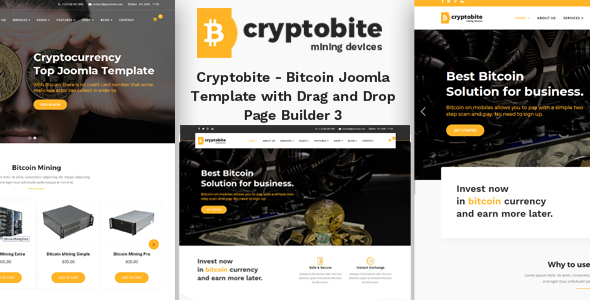 Cryptobite - Joomla 5 Cryptocurrency Bitcoin & Digital Template