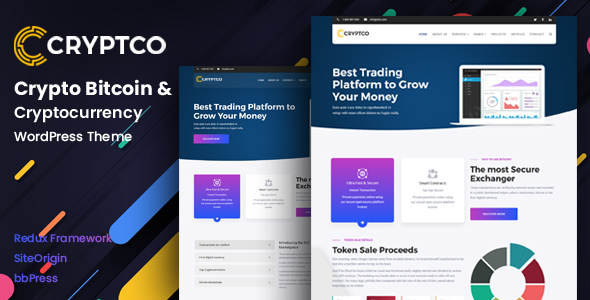 Cryptco - Cryptocurrency & Saas Landing Page WordPress Theme